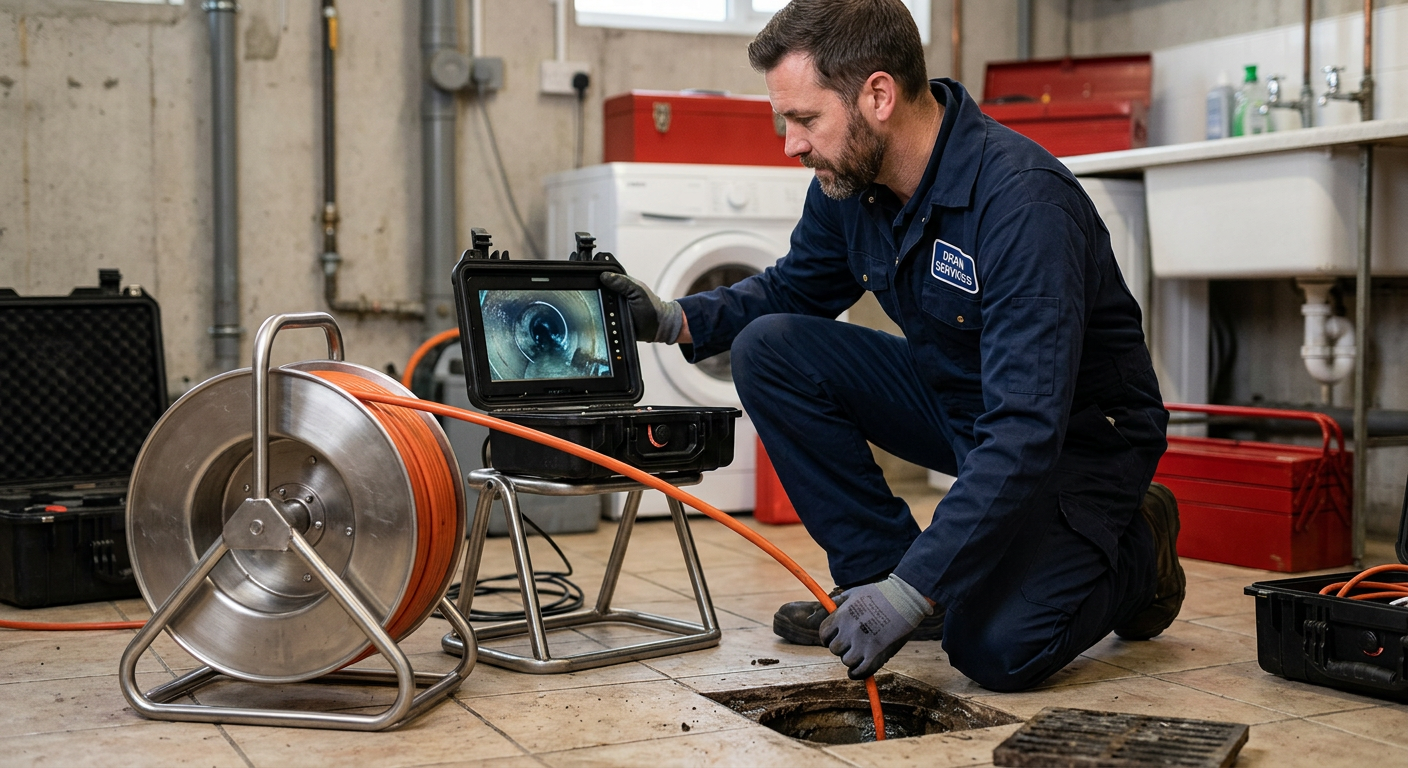 Inspection caméra endoscopique de canalisation à Poissy